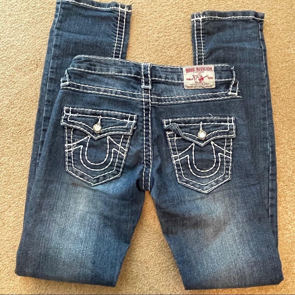 True Religion Joey Super T Sz 25 blue